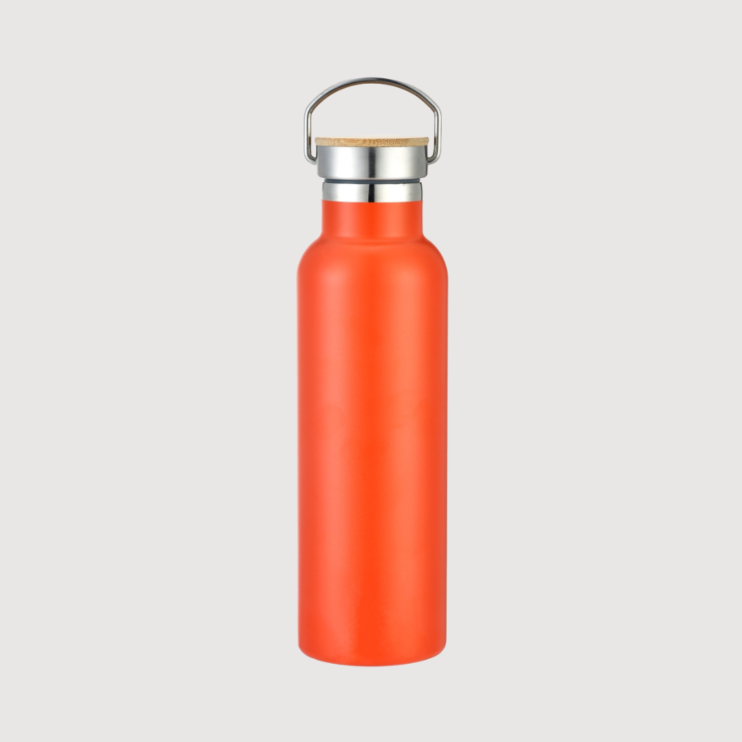 Double wall vacuum stainless steel bottle