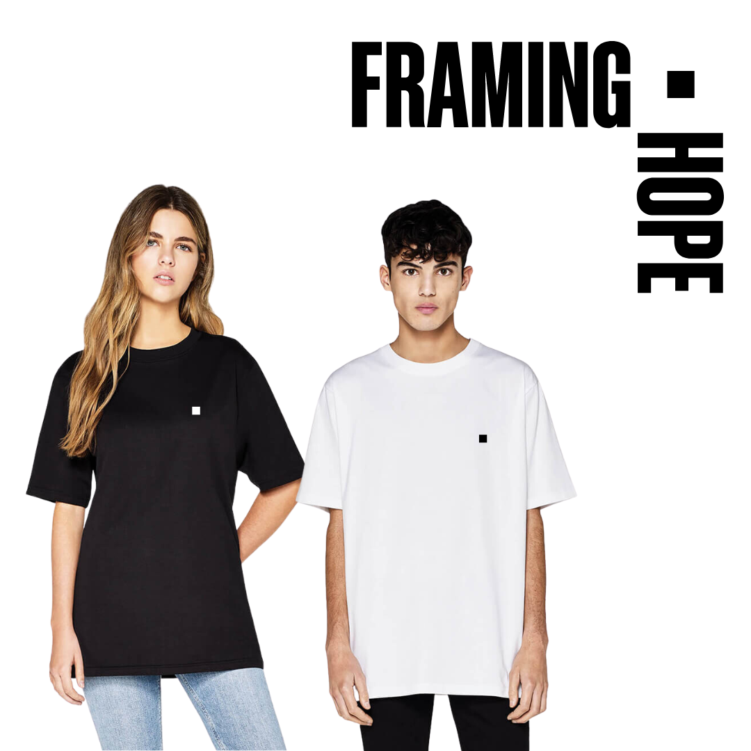 Framing Hope Tee - Black Earth Positive