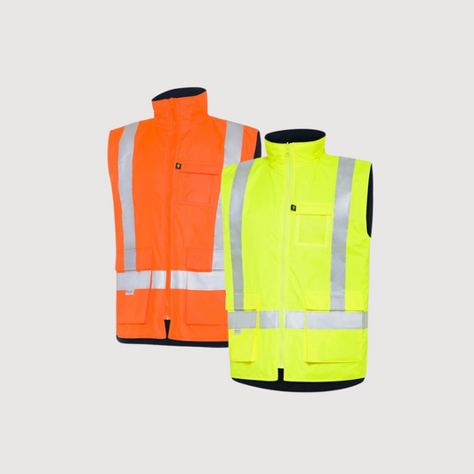 BOSTON H TAPED RECYCLED POLY OXFORD REVERSIBLE VEST