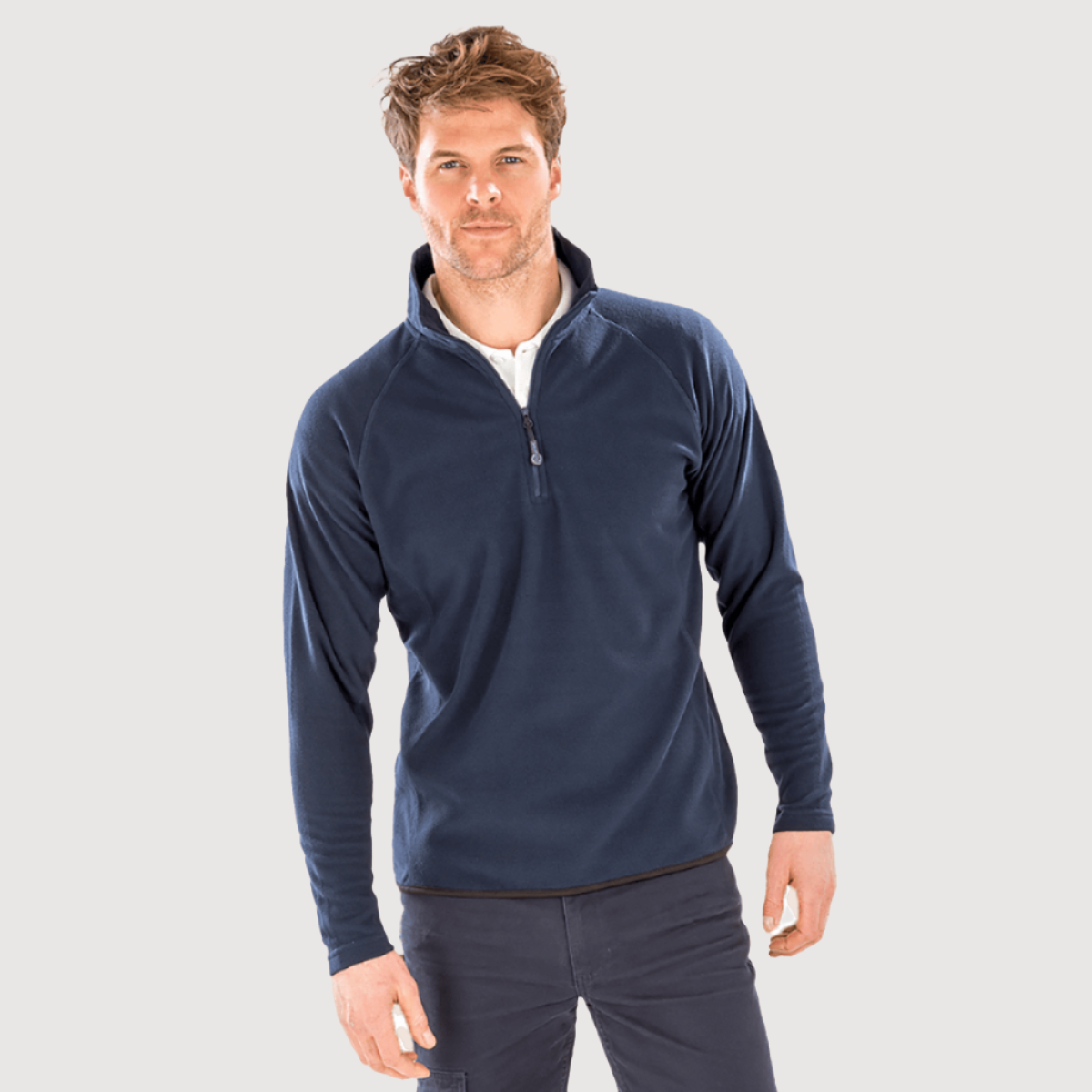 Recycled PET Adult Qtr.Zip Fleece Top