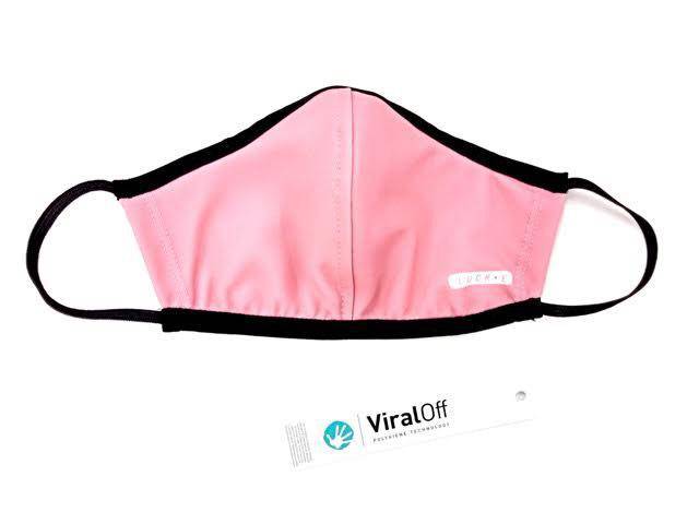 LUCKEFit™ Travel Face Masks | Award-Winning ViralOff® | NZ Helix+ Filter | Dusty Pink LUCK•E