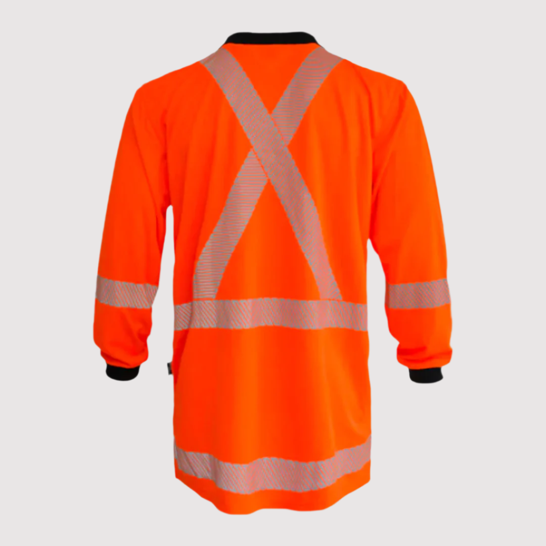 Hi Vis Recycled Long Sleeve Polo - TTMC-W Result