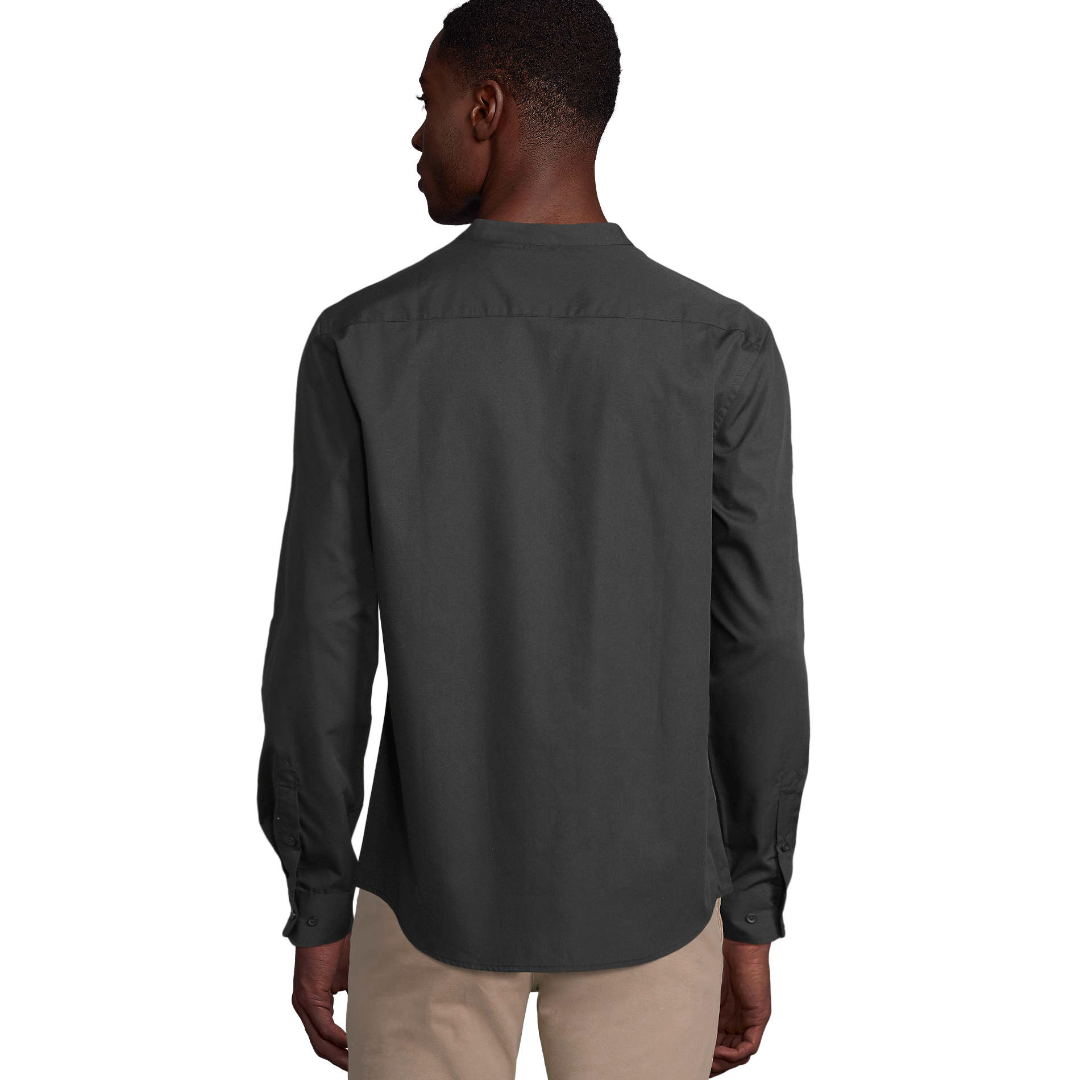 Men's Mandarine Collar Shirt - Organic Blend Sol's