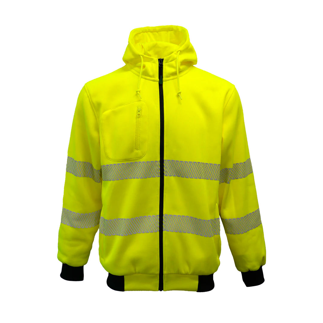 Hi Vis Recycled Zipped Hoodie Result