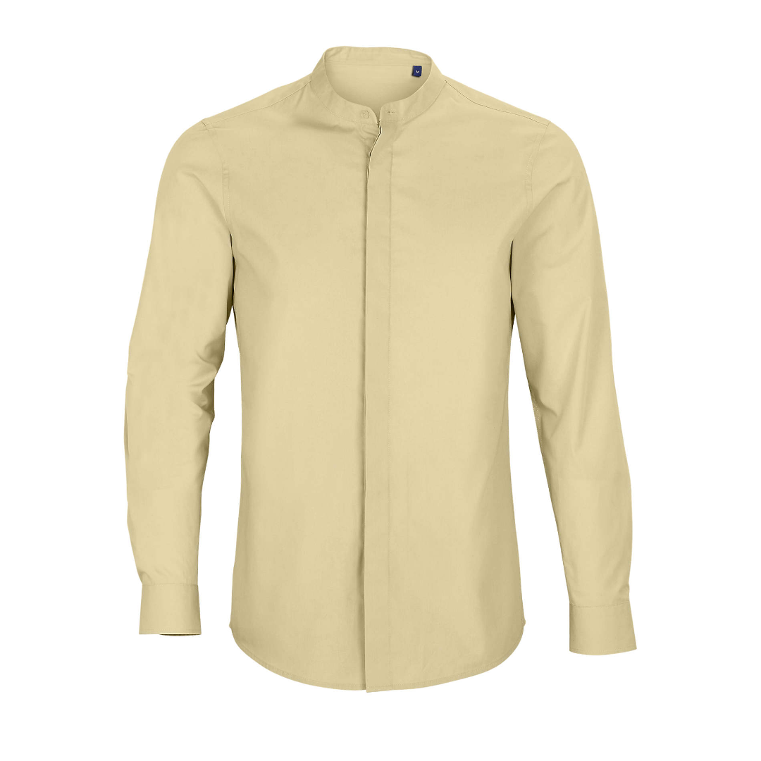 Men's Mandarine Collar Shirt - Organic Blend Sol's