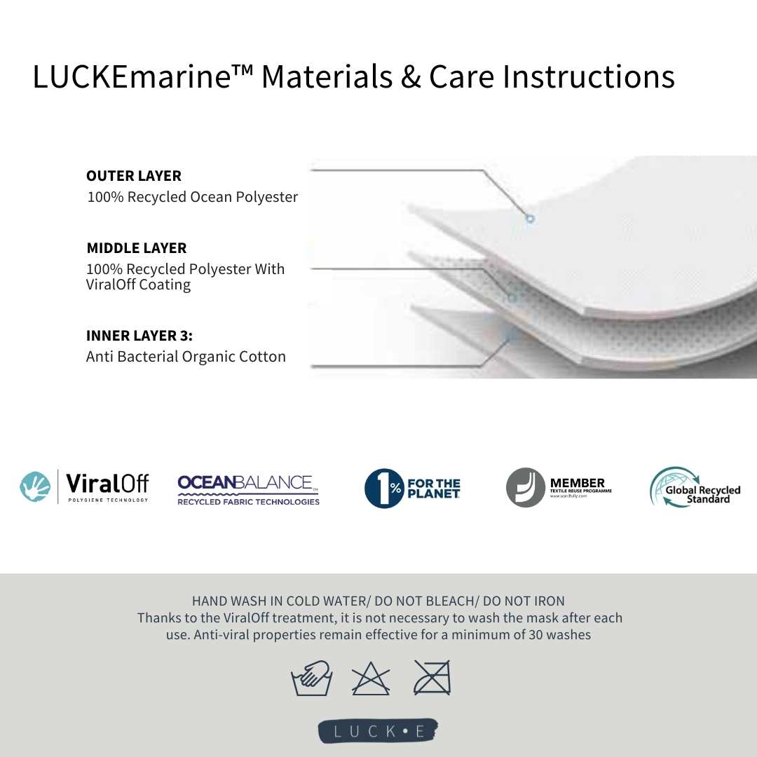 Face Mask | LUCKEmarine™ | ViralOff™ LUCK•E