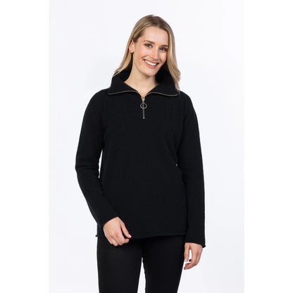 Women's Half Zip Merino Sweater Native World