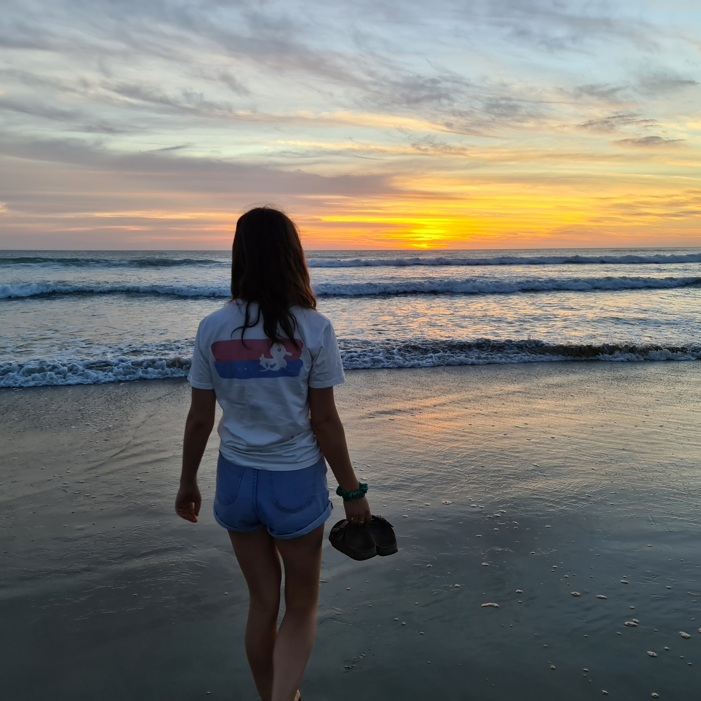 Sunset | White Tee Roly