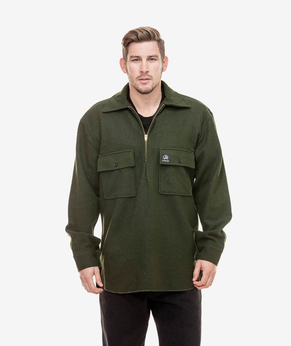 Men's Ranger Wool Zip Front Bushshirt | Swanndri Swanndri