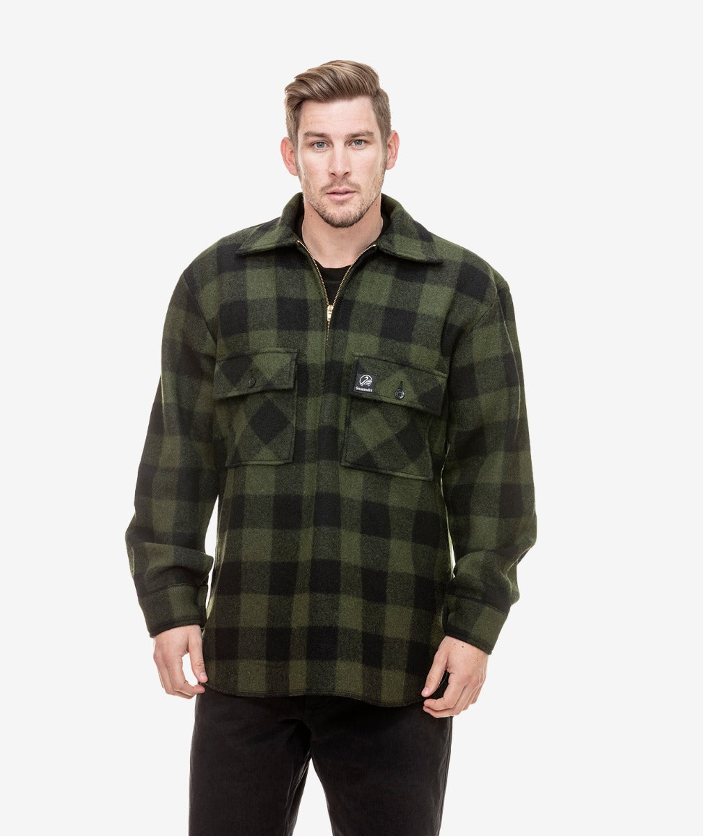 Men's Ranger Wool Zip Front Bushshirt | Swanndri Swanndri